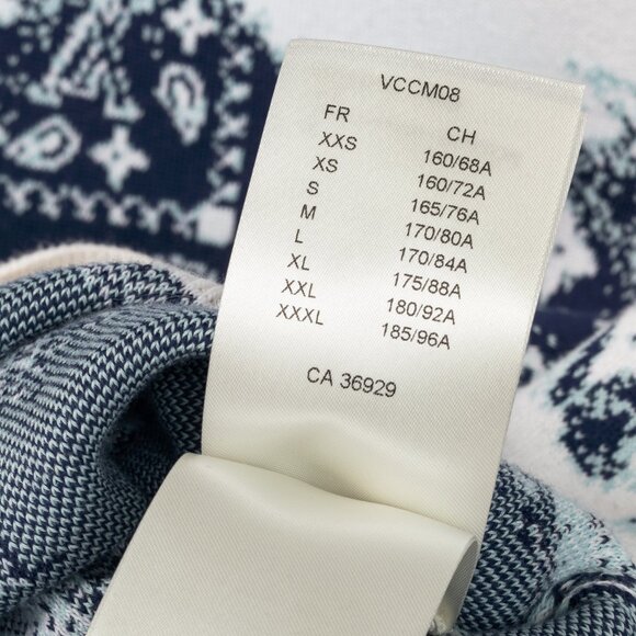 Louis Vuitton Indigo & White Monogram Bandana Crewneck Sweater - Picture 13 of 15